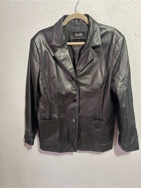 Excelled 100% genuine leather blazer xl